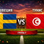Швеция - Тунис 5:1